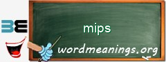 WordMeaning blackboard for mips